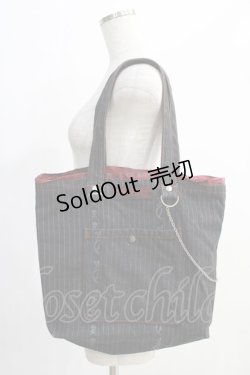 画像2: h.ANARCHY / チェーン付トートBAG  黒 H-25-01-10-054-HN-BG-KB-ZH