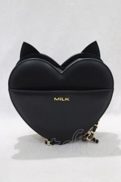 画像2: MILK / ハートキャットチェーンバッグ  ブラック H-25-01-10-055-ML-BG-KB-ZH