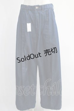 画像1: MILKBOY / STAND TUCK PANTS  ネイビー H-25-01-10-023-MB-PA-KB-ZH