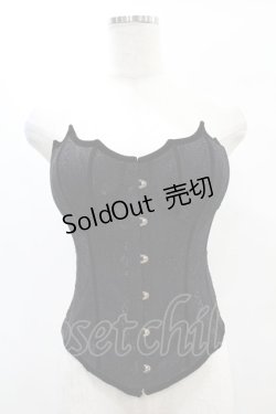 画像1: PUNK RAVE / Gothic Bat Wing Corset S 黒 H-25-01-12-1043-PU-TO-KB-ZH