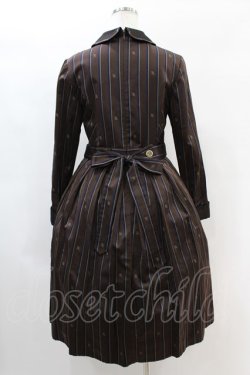 画像2: Jane Marple / Regimental stripeのコレットドレス  ブラウン H-25-01-12-1011-JM-OP-KB-ZH