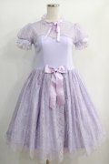 Angelic Pretty / Lacy Girlカットワンピース Free ラベンダー H-25-01-12-016-AP-OP-NS-ZH