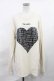 画像1: FICTION TOKYO / Croco Heart Longsleeve T Free ベージュ H-25-01-13-1028-EL-TS-NS-ZH (1)