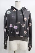 LAND by MILKBOY / CAT BUNCH HOODIES  ブラック H-25-01-13-060-MB-TO-KB-ZH