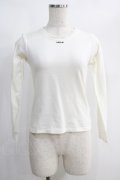 MILK / メッシュレースTee  白 H-25-01-13-069-ML-TO-KB-ZH