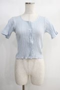 Katie / UNDER PRETTIES short sleeve cardigan  BABY BLUE H-25-01-13-072-LO-TO-KB-ZH