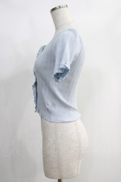 画像2: Katie / UNDER PRETTIES short sleeve cardigan  BABY BLUE H-25-01-13-072-LO-TO-KB-ZH