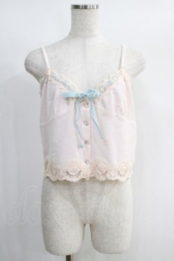 画像1: Katie / SWEET ROMANCE camisole  ピンク H-25-01-13-074-LO-TO-KB-ZH