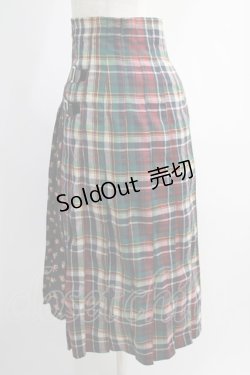 画像2: Candy Stripper / CHECK SWITCHED PLEATS SKIRT S MIX H-25-01-13-008-PU-SK-KB-ZH