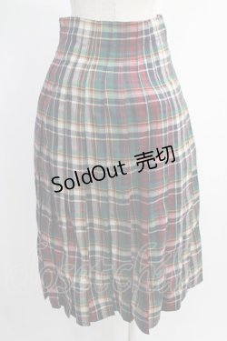 画像3: Candy Stripper / CHECK SWITCHED PLEATS SKIRT S MIX H-25-01-13-008-PU-SK-KB-ZH