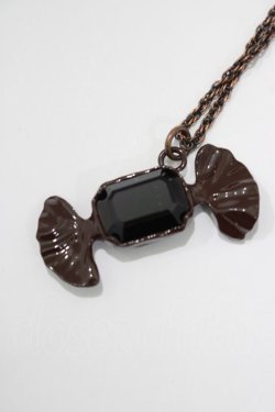 画像1: Q-pot. / Candy Necklace  ブラウン H-25-01-15-058-QP-AC-KB-ZH