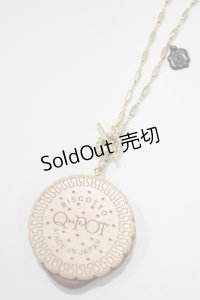 Q-pot. / Round Choco Biscuit Necklace   H-25-01-15-060-QP-AC-KB-ZH