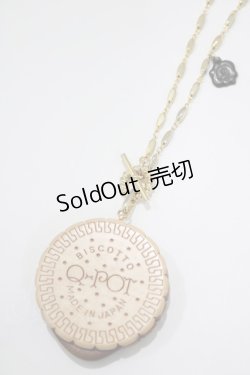 画像1: Q-pot. / Round Choco Biscuit Necklace   H-25-01-15-060-QP-AC-KB-ZH