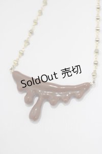 Q-pot. / Bitter Chocolate Melt Necklace   H-25-01-15-064-QP-AC-KB-ZH