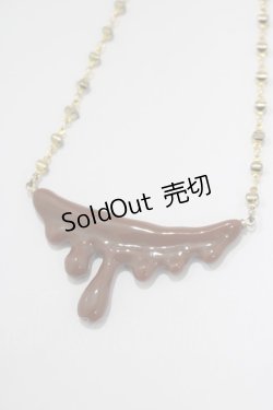 画像1: Q-pot. / Bitter Chocolate Melt Necklace   H-25-01-15-064-QP-AC-KB-ZH