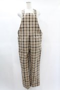 MILKBOY / CHECK SALOPETTE PANTS  ベージュ H-25-01-15-1038-MB-PA-KB-ZH