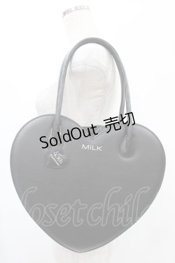 画像1: MILK / ハートバッグ  45thブラック H-25-01-15-1035-ML-BG-KB-ZH