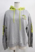 Candy Stripper / CANDYS CHUM BICOLOR HOODIE  グレー H-25-01-16-040-PU-TO-KB-ZH