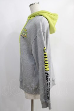 画像2: Candy Stripper / CANDYS CHUM BICOLOR HOODIE  グレー H-25-01-16-040-PU-TO-KB-ZH