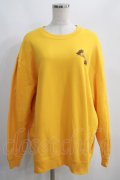 Candy Stripper / TIE DYE DEAD BEAR SWEAT 2 GOLD YELLOW H-25-01-16-046-PU-TO-KB-ZH