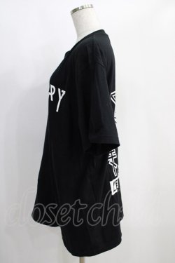 画像2: KRY CLOTHING / バックプリントTシャツ  黒×白 H-25-01-16-048-EL-TO-KB-ZH