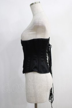 画像2: Restyle / Steel boned corset  黒 H-25-01-16-002-GO-ZA-KB-ZH