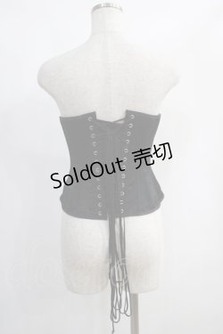 画像3: Restyle / Steel boned corset  黒 H-25-01-16-002-GO-ZA-KB-ZH