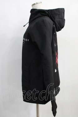 画像2: KRY CLOTHING / バックプリントフードブルゾン  黒 H-25-01-16-021-EL-JA-KB-ZH