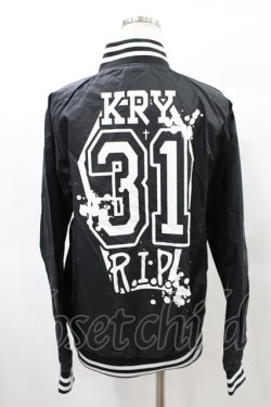 画像2: KRY CLOTHING / バックプリントブルゾンジャケット  黒 H-25-01-17-1027-EL-JA-KB-ZH