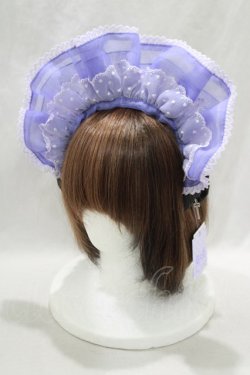 画像1: Angelic Pretty / Dolly Crossブリム付カチューシャ  ラベンダー H-25-01-17-070-AP-AC-NS-ZH