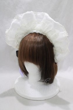 画像1: Angelic Pretty / Dolly Crossブリム付カチューシャ  オフ H-25-01-17-071-AP-AC-NS-ZH