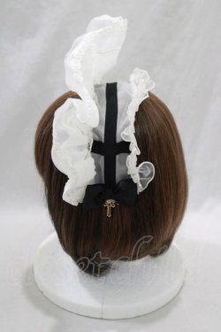 画像2: Angelic Pretty / Dolly Crossブリム付カチューシャ  オフ H-25-01-17-071-AP-AC-NS-ZH