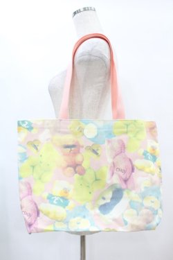 画像1: Candy Stripper / TEDDY TOTE  ピンク H-25-01-18-1018-PU-BG-KB-ZH