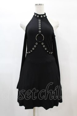 画像1: KILL STAR / HELTER LONG SLEEVE DRESS S ブラック H-25-01-18-1028-SL-OP-KB-ZH