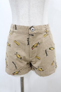 画像1: Candy Stripper / PEANUTS SHORT PANTS S ベージュ H-25-01-18-1035-PU-PA-KB-ZH