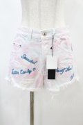 Candy Stripper / DAMAGE SHORT PANTS S ミックスカラー H-25-01-18-1036-PU-PA-KB-ZH