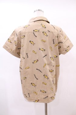 画像2: Candy Stripper / PEANUTS SHIRT M ベージュ H-25-01-18-1037-PU-BL-KB-ZH