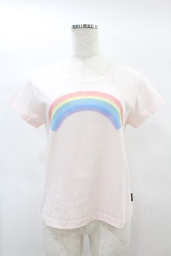 画像1: Candy Stripper / RAINBOW TEE  ピンク H-25-01-18-1038-PU-TO-KB-ZH