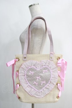 画像1: Swankiss / SG picnic heart BAG  ピンク H-25-01-19-052-CA-BG-NS-ZH