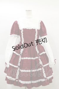 Angelic Pretty / 立ち襟ワンピース Free ボルドー H-25-01-20-068-AP-OP-NS-ZH