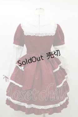 画像2: Angelic Pretty / 立ち襟ワンピース Free ボルドー H-25-01-20-068-AP-OP-NS-ZH