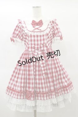 画像1: Angelic Pretty / おすましDollギンガムワンピース Free アカ H-25-01-20-072-AP-OP-NS-ZH