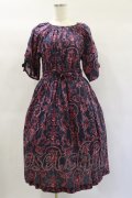 Jane Marple Dans Le Salon / Marie Antoinette drawstring sleeve dress Free ネイビー H-25-01-20-1064-JM-OP-KB-ZH