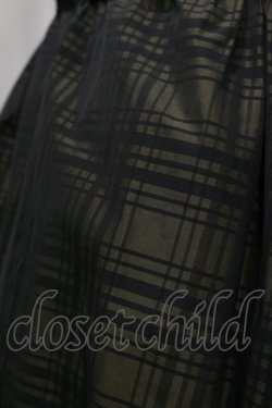 画像4: Jane Marple / Memory shadow check shirring dress  ブラック H-25-01-20-1069-JM-OP-KB-ZH