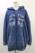 NieR Clothing / 軽軽量×防寒ふわもこBIG ZIP OUTER  くすみブルー H-25-01-20-2020-PU-CO-KB-ZH