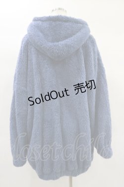 画像2: NieR Clothing / 軽軽量×防寒ふわもこBIG ZIP OUTER  くすみブルー H-25-01-20-2020-PU-CO-KB-ZH