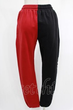 画像3: NieR Clothing / TWO-TONE SWEAT PANTS  黒×赤 H-25-01-21-1047-PU-PA-KB-ZH