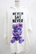 MILKBOY / NEVER SAY NEVER HOODIE  ホワイト H-25-01-21-1070-MB-TO-KB-ZH