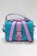 画像2: Candy Stripper / MY LITTLE CANDY RIBBON LAME HAND BAG  BLUE LAME×LAVENDER LAME H-25-01-21-1077-PU-BG-KB-ZH (2)