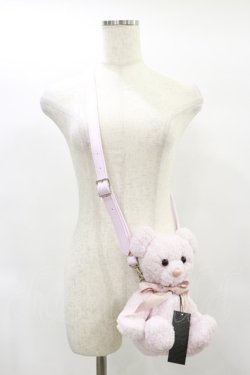 画像1: Candy Stripper / TEDDY BEAR SHOULDER BAG  PINK H-25-01-21-035-PU-BG-KB-ZH